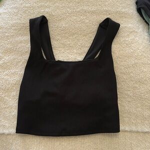 Alo yoga black long sports bra/tank